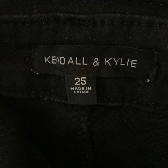 KENDALL & KYLIE SIZE 25 SUPER CUTE JET BLACK CARI OVERALLS - Picture 11 of 14